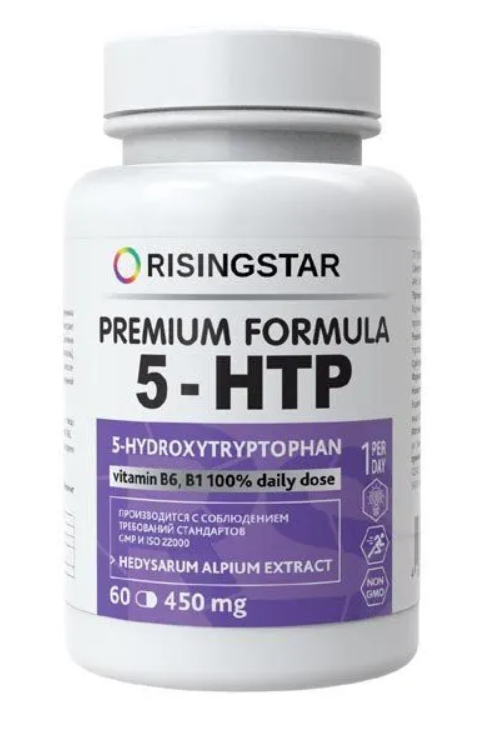 Risingstar 5-HTP Альпиграс, таблетки, 60 шт. фото