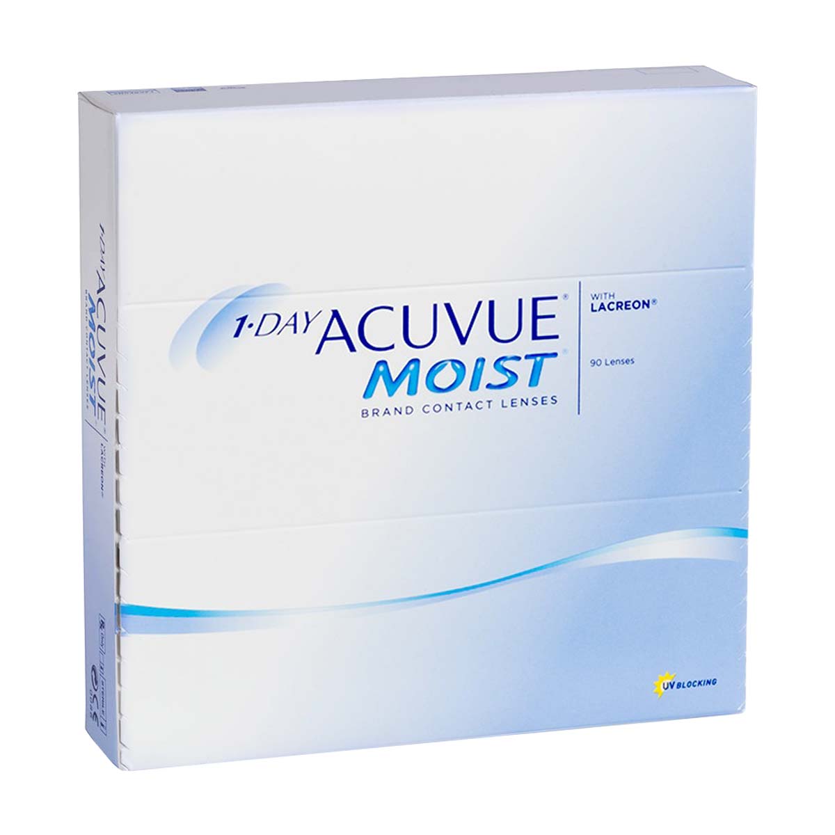 1-Day Acuvue Moist Линзы контактные Однодневные, BC=8,5 d=14,2, 90 шт, D(-2.50), стерильно фото