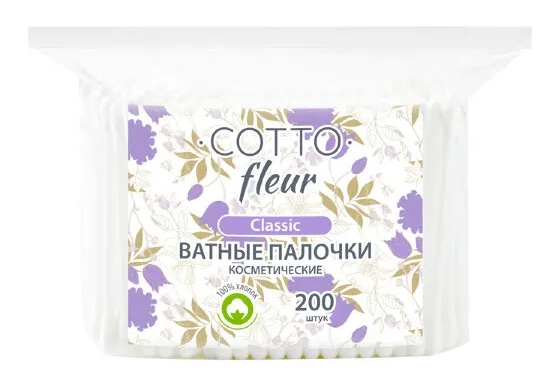 Cotto Fleur Ватные палочки, 200 шт. фото