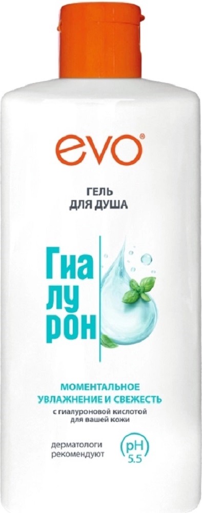 EVO Гиалурон гель для душа Моментальная свежесть и увлажнение, гель для душа, 400 мл, 1 шт. фото
