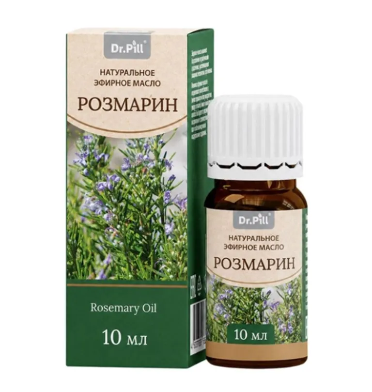 Dr.Pill масло эфирное косметическое розмарин, масло косметическое, 10 мл, 1 шт. фото