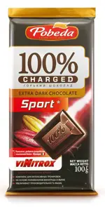 Победа Чаржед шоколад горький Sport, 100 г, 1 шт. фото