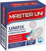 Master Uni Unifix Лейкопластырь фиксирующий, 2 см х 500 см, пластырь, 1 шт, тканевая основа фото