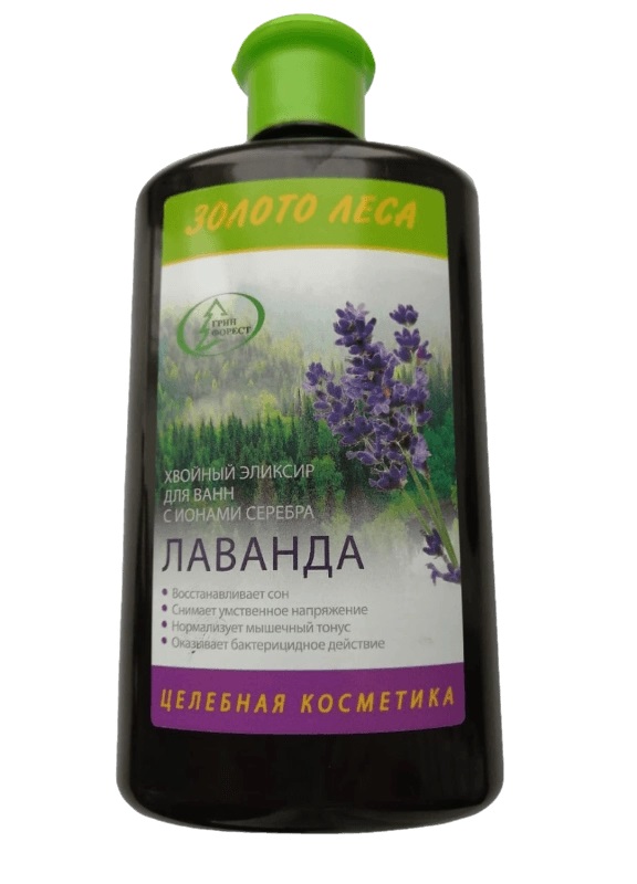 Золото леса Эликсир хвойный с ионами серебра, эликсир, 450 мл, 1 шт, лаванда фото