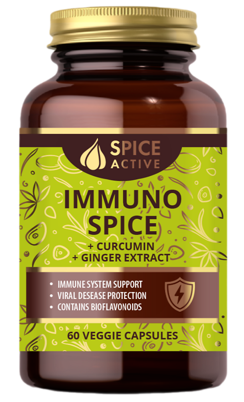 Spice Active комплекс для иммунитета с куркумином и имбирем, капсулы, 60 шт. фото