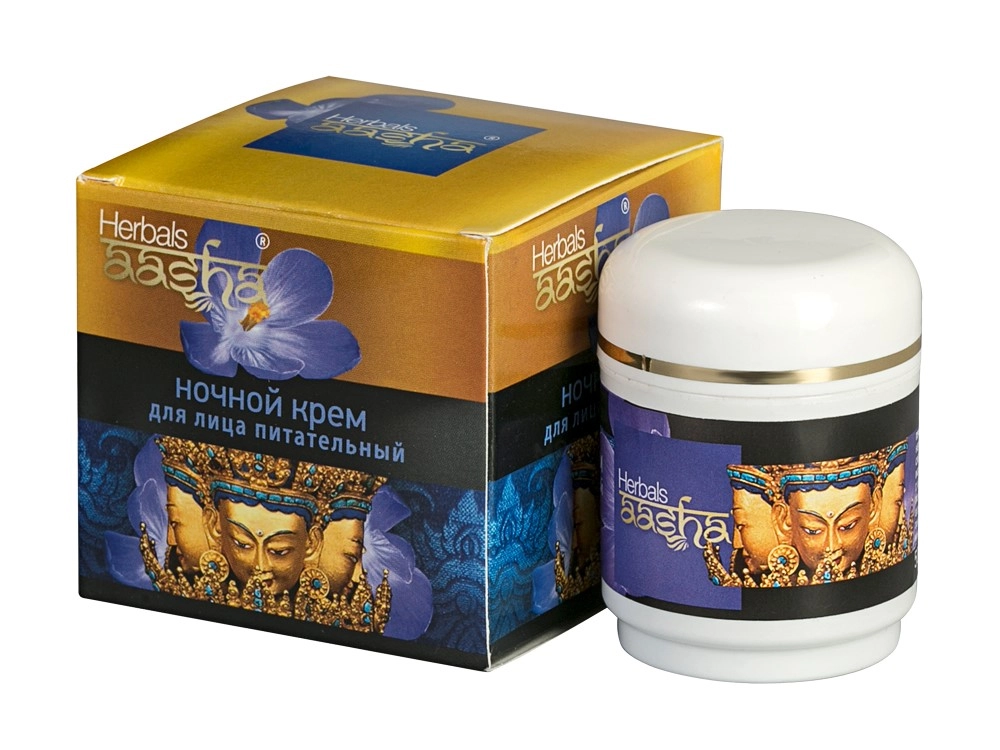 Aasha herbals крем для лица ночной питательный, крем, 50 мл, 1 шт. фото