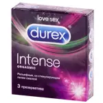 Durex Intense orgasmic, презервативы, 3 шт, рельефные фото