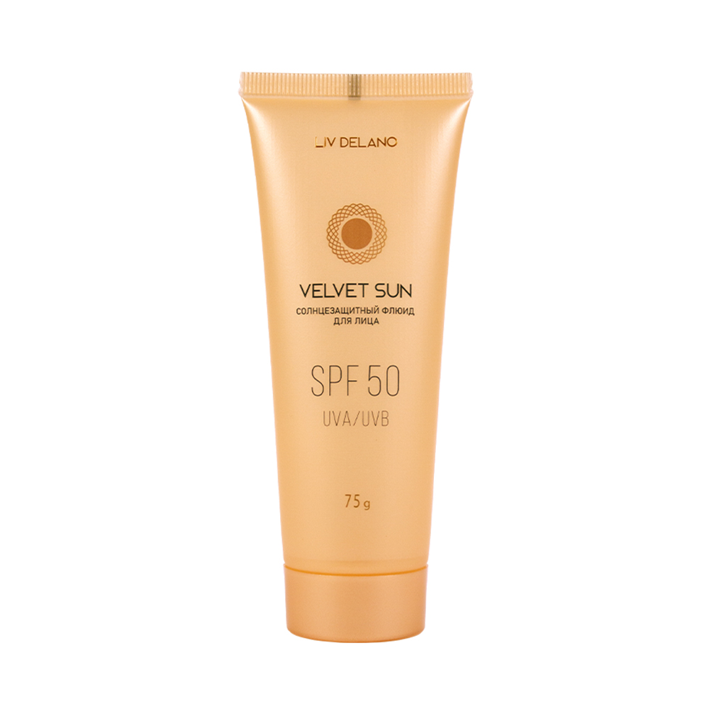 Liv Delano Флюид солнцезащитный для лица, флюид, 75 г, 1 шт, SPF50 фото
