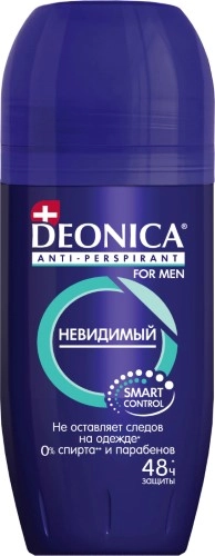 Deonica for men антиперспирант невидимый, антиперспирант ролик, 50 мл, 1 шт. фото