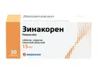 Зинакорен, 15 мг, таблетки, покрытые пленочной оболочкой, 30 шт. фото 
