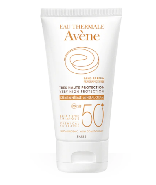 Avene солнцезащитный крем с минеральным экраном SPF50+, крем, 50 мл, 1 шт. фото