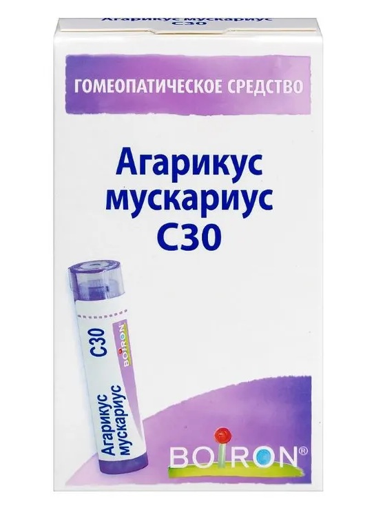 Агарикус мускариус С30, гранулы гомеопатические, 4 г, 1 шт. фото