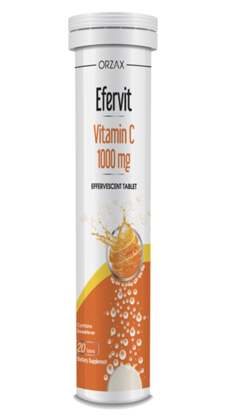 Orzax Ocean Efervit витамин C, 1000 мг, таблетки шипучие, 20 шт. фото