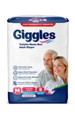 Giggles Подгузники для взрослых, M, 8 шт, 70-120 см фото