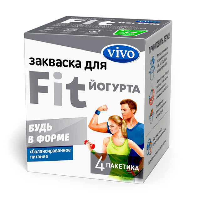 Vivo Закваска FIT-Йогурт, 4 шт. фото