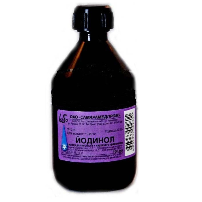 Йодинол, раствор для местного и наружного применения, 100 мл, 1 шт. фото