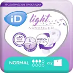ID Ligth Advanced Normal Прокладки урологические, прокладки урологические, 12 шт, 3 капли фото
