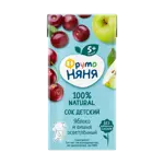 Фрутоняня сок, сок, 200 мл, 1 шт, яблоко + вишня, осветленный фото