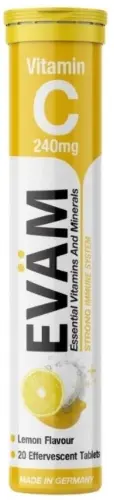 Evam витамин C, 240 мг, таблетки шипучие, 20 шт. фото