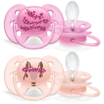 AVENT Ultra Soft Пустышка силиконовая, 6-18 месяцев, 2 шт, с футляром, арт. SCF223/04 фото 2