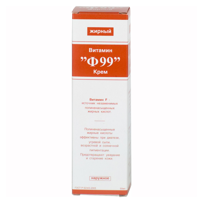 Витамин Ф99, крем жирный, 50 г, 1 шт. фото