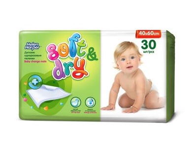Helen Harper soft&dry Пеленки детские, 40 см х 60 см, 30 шт. фото