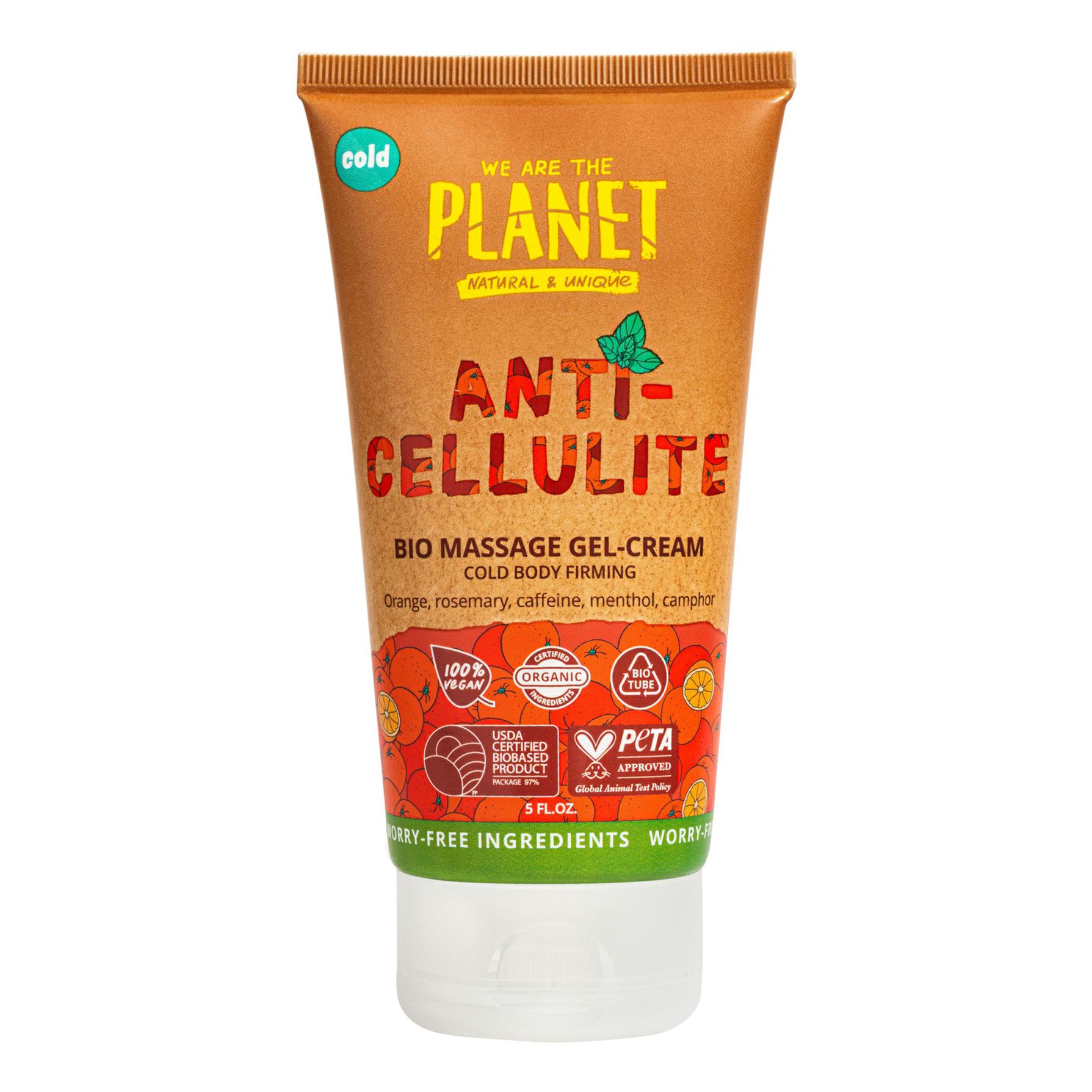 We are the Planet Крем-гель массажный Anti-cellulite, крем, 150 мл, 1 шт, охлаждающий фото