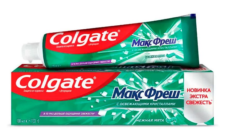 Colgate МаксФреш Зубная паста, паста зубная, 100 мл, 1 шт, нежная мята фото
