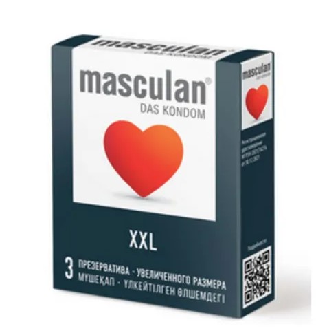 Masculan XXL, презервативы, 3 шт, увеличенного размера фото