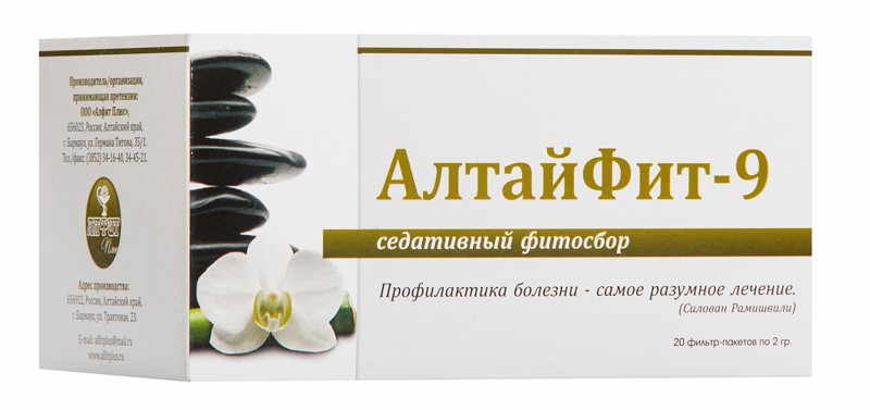Алтайфит №9 Седативный фитосбор, фиточай, 2 г, 20 шт. фото