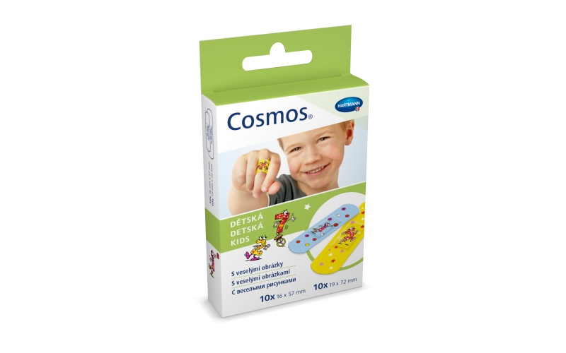 Cosmos Kids Пластырь, пластырь медицинский, 20 шт, 2 размера, детский фото