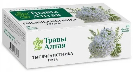 Травы Алтая Тысячелистника трава, фиточай, 1.5г, 20 шт. фото