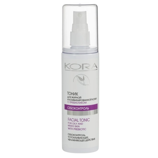 Kora Тоник для жирной и комбинированной кожи, тоник для лица, 150 мл, 1 шт, с пребиотиками фото