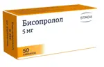 Бисопролол, 5 мг, таблетки, покрытые пленочной оболочкой, 50 шт. фото 