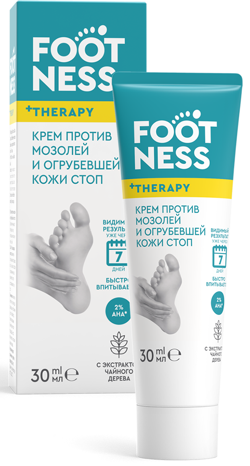 Footness Крем против мозолей и огрубевшей кожи стоп, крем, 30 мл, 1 шт. фото