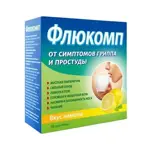 Флюкомп, порошок для приготовления раствора для приема внутрь, 5 г, 10 шт, лимон фото