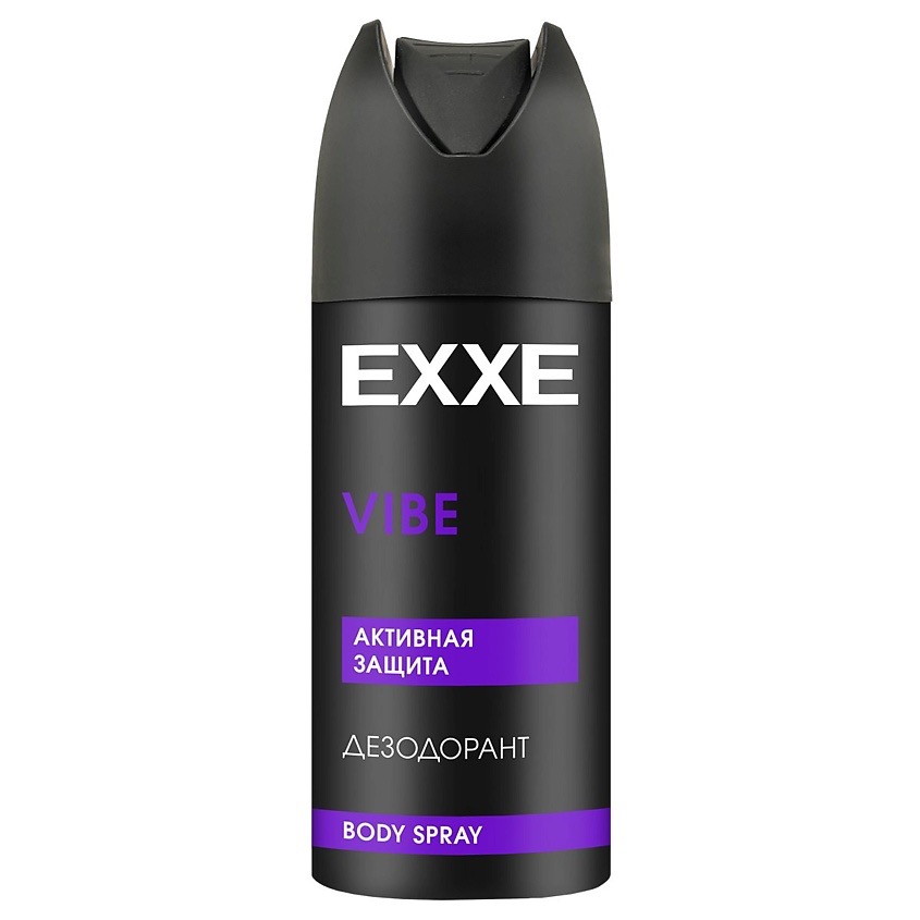 EXXE Men Vibe дезодорант Активная защита, аэрозоль, 150 мл, 1 шт. фото