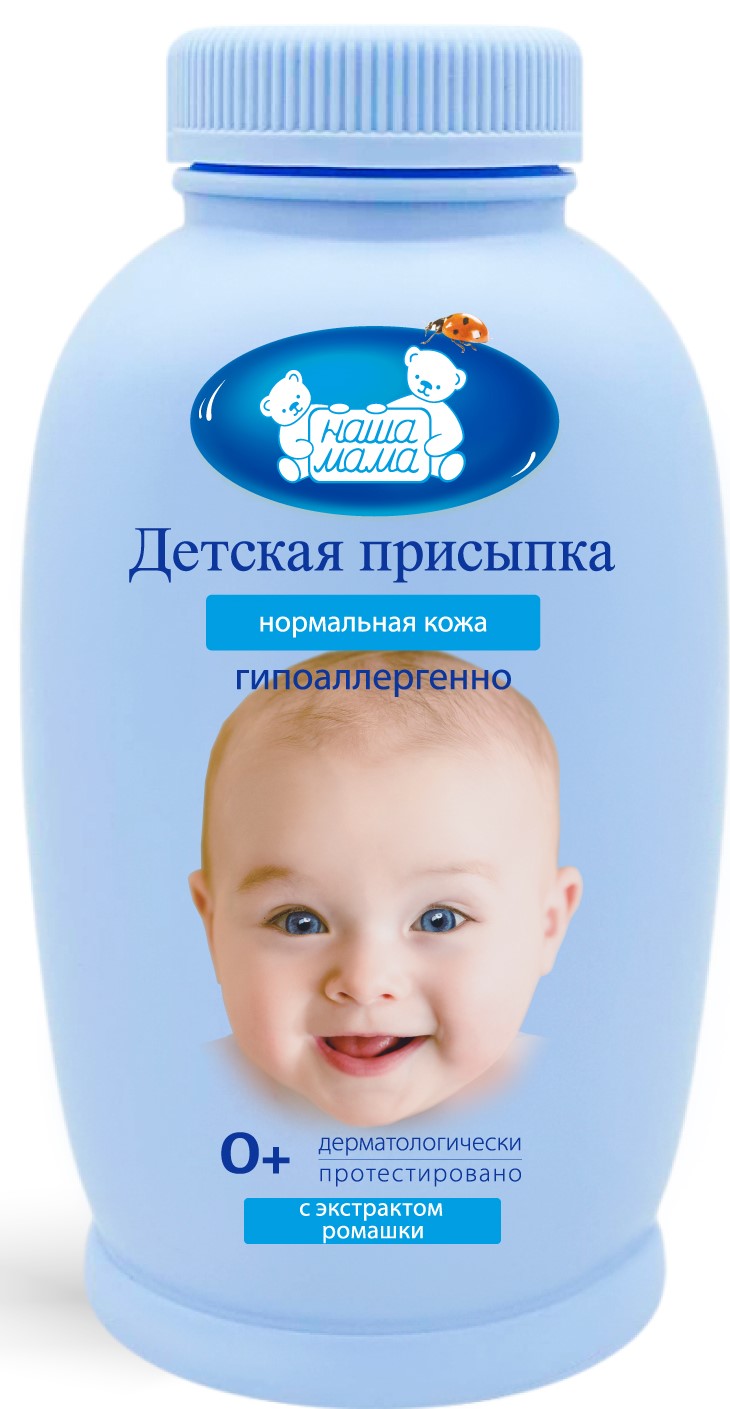 Наша Мама, присыпка для детей, 100 г, 1 шт, с экстрактом ромашки фото