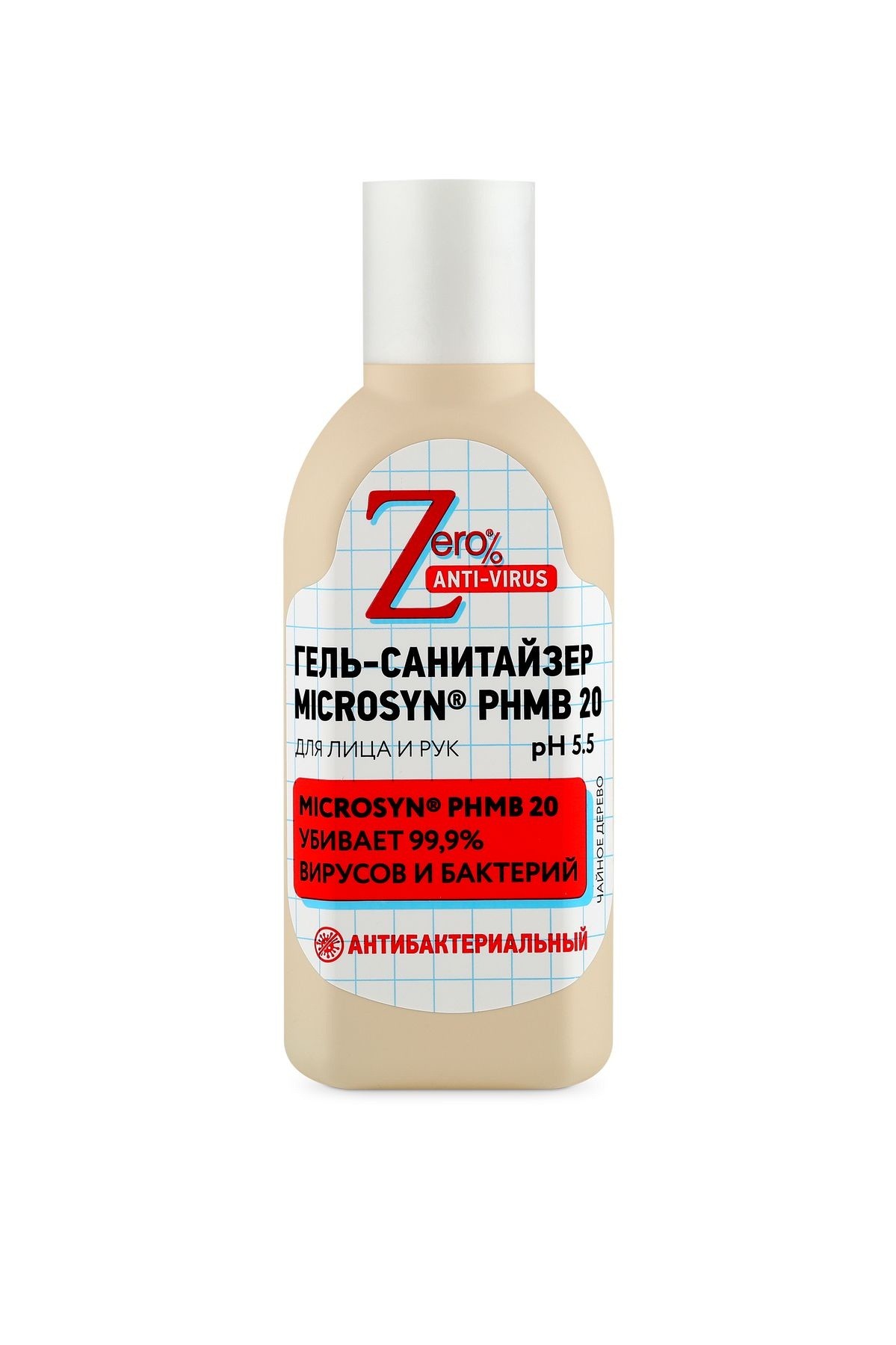 Zero Anti-Virus гель-санитайзер, 150 мл, 1 шт, для лица и рук фото