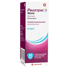 Риалтрис Моно, 50 мкг/доза, спрей назальный дозированный, 1 шт, 60 доз фото