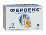 Фервекс, 500 мг+25 мг+200 мг, порошок для приготовления раствора для приема внутрь, 13.1 г, 4 шт, лимон, с сахаром фото