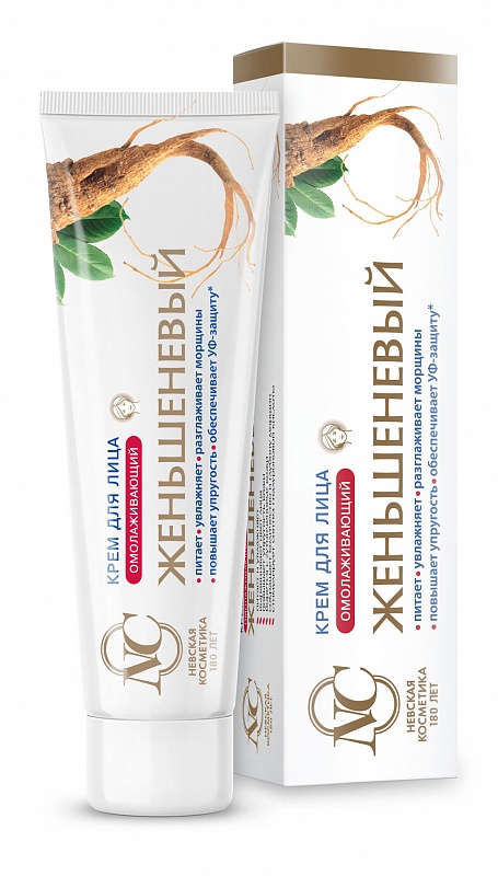 Невская Косметика Женьшеневый, крем для лица, 40 мл, 1 шт, омолаживающий фото