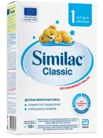 Similac Classic 1, смесь молочная сухая, 300 г, 1 шт, для детей с рождения фото