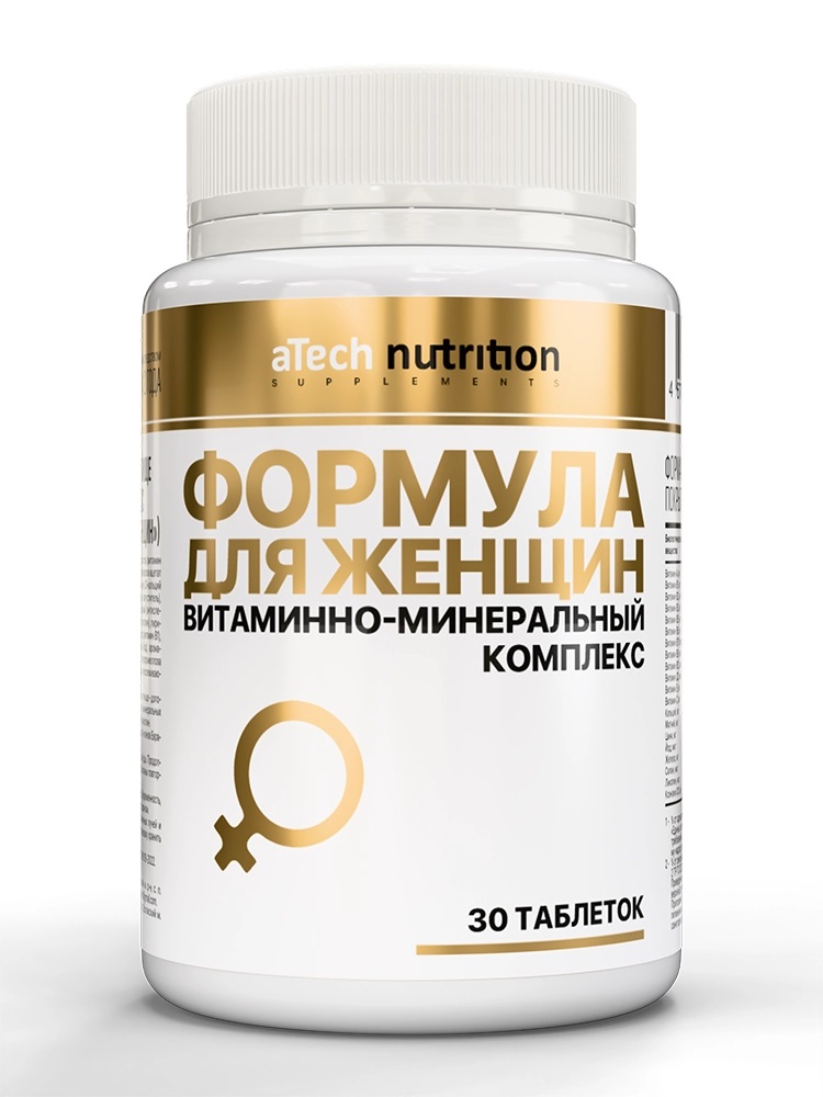Atech nutrition Витаминно-минеральный комплекс формула для женщин, таблетки, 30 шт. фото
