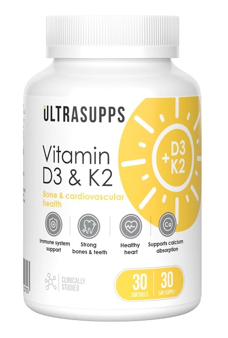 Ультрасаппс витамин D3 и K2, капсулы, 30 шт. фото