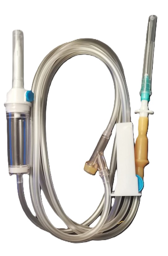 Устройство полимерное для вливания кровезаменителей и инфузионных растворов однократного применения, 1 шт, арт. ПР 23-05, с иглой 21G (0.8x40) фото