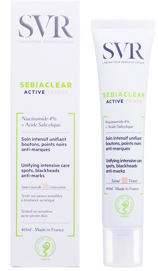 SVR Sebiaclear Актив, крем для лица, 40 мл, 1 шт, универсальный тон фото