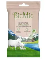 BioMio Bio-Wipes Салфетки влажные натуральные, 15 шт, с экстрактом хлопка фото