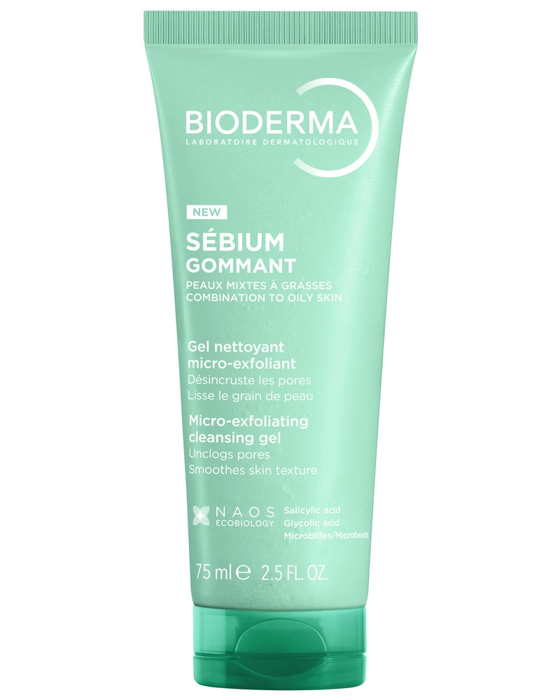 Bioderma sebium гель-пилинг для жирной и комбинированной кожи очищающий, гель-пилинг, 75 мл, 1 шт. фото