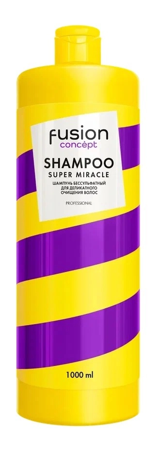 Concept fusion шампунь бессульфатный для деликатного очищения, шампунь, 1000 мл, 1 шт. фото